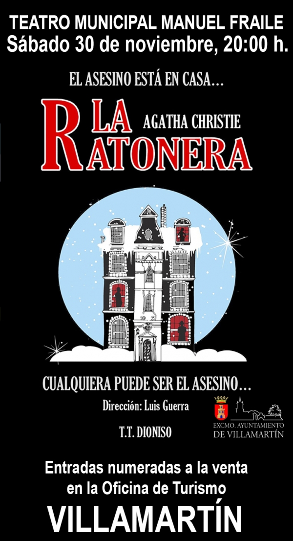 Este sábado, “La Ratonera” de Agatha Christie en el Teatro Manuel Fraile