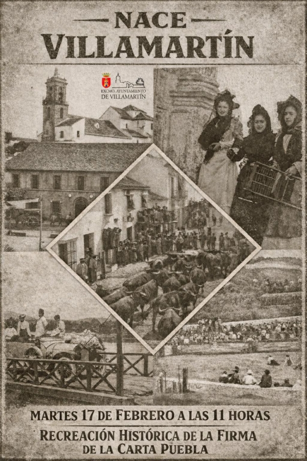 Nace Villamartín. Este martes, en la Plaza del Ayuntamiento