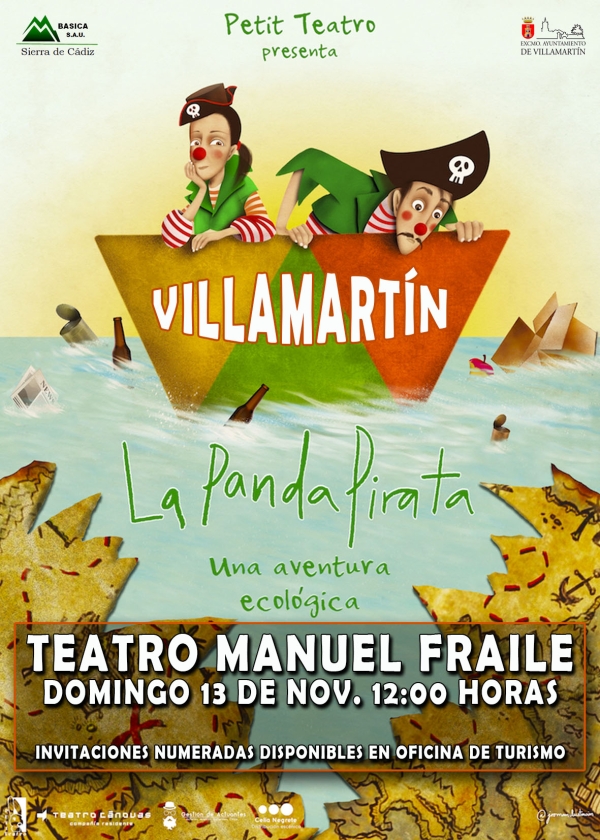 La Panda Pirata llega al Teatro Manuel Fraile