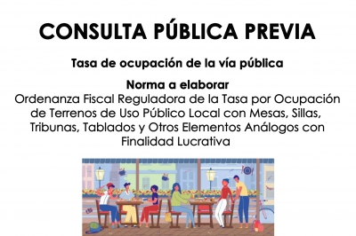 Consulta pública previa Tasa de Ocupación de la vía pública